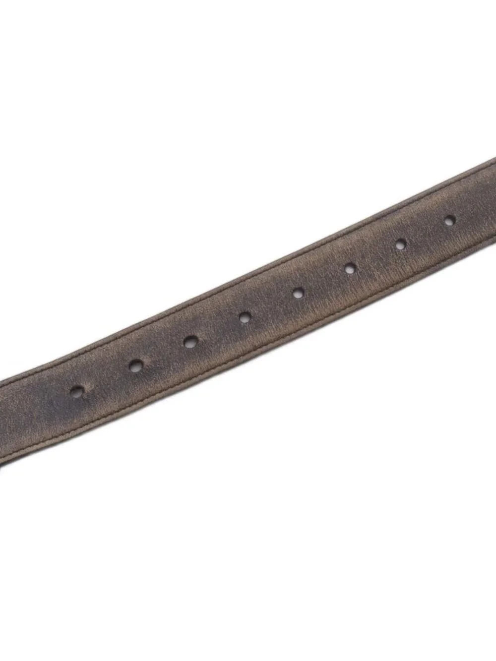 Miu Miu Miu Leather Belt Brown Aged Processing RI